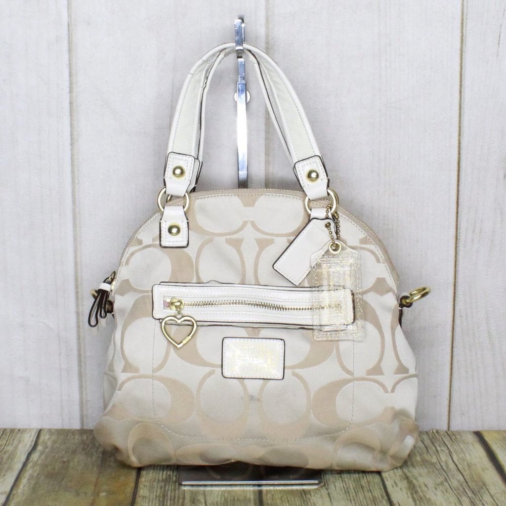 COACH Daisy Signature Foldover Shoulder Bag - Picture 1 of 12